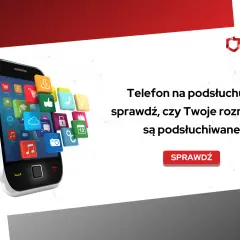 Telefon na podsłuchu? Sprawdź, czy Twoje rozmowy są podsłuchiwane. Ikony aplikacji unoszą się nad smartfonem.