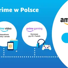 Amazon Prime w Polsce: 49 zł/rok lub 10,99 zł/miesiąc. Obejmuje darmową dostawę, Prime Video i Prime Gaming.