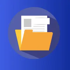 Ikona folderu z dokumentami, symbolizująca jak zrobić niewidzialny folder.