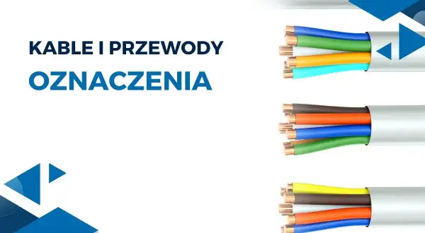 Kolorowe żyły kabli elektrycznych: niebieskie, zielone, pomarańczowe, brązowe, żółte. Stare kolory kabli elektrycznych w przekroju.