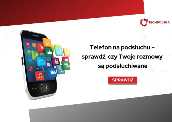 Telefon na podsłuchu? Sprawdź, czy Twoje rozmowy są podsłuchiwane. Ikony aplikacji unoszą się nad smartfonem.
